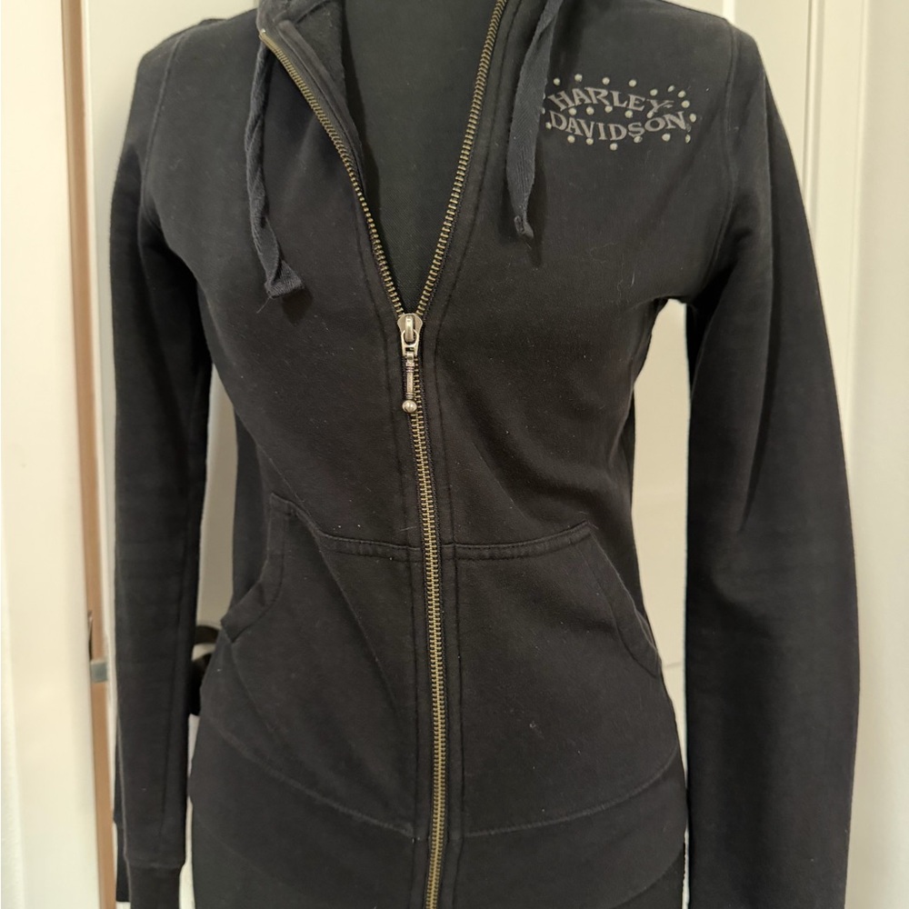 Harley-Davidson Black Zip-Up Hoodie